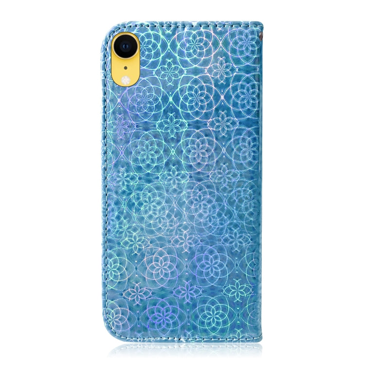 For iPhone XR Solid Color Colorful Magnetic Buckle Horizontal Flip PU Leather Case with Holder & Card Slots & Wallet & Lanyard