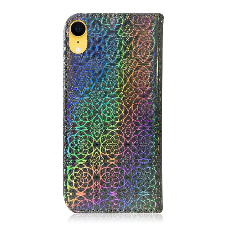 For iPhone XR Solid Color Colorful Magnetic Buckle Horizontal Flip PU Leather Case with Holder & Card Slots & Wallet & Lanyard