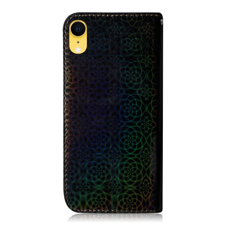 For iPhone XR Solid Color Colorful Magnetic Buckle Horizontal Flip PU Leather Case with Holder & Card Slots & Wallet & Lanyard
