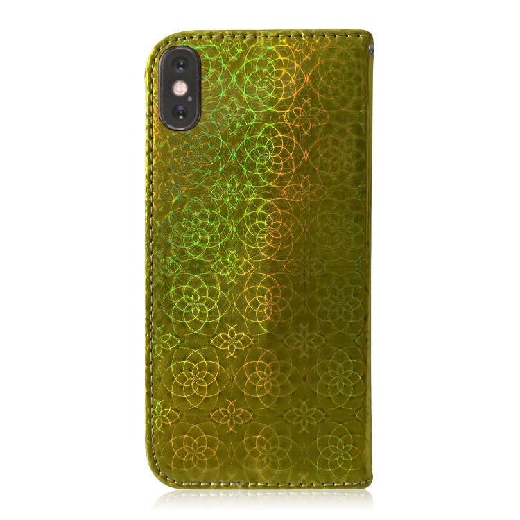 For iPhone XS Max Solid Color Colorful Magnetic Buckle Horizontal Flip PU Leather Case with Holder & Card Slots & Wallet & Lanyard