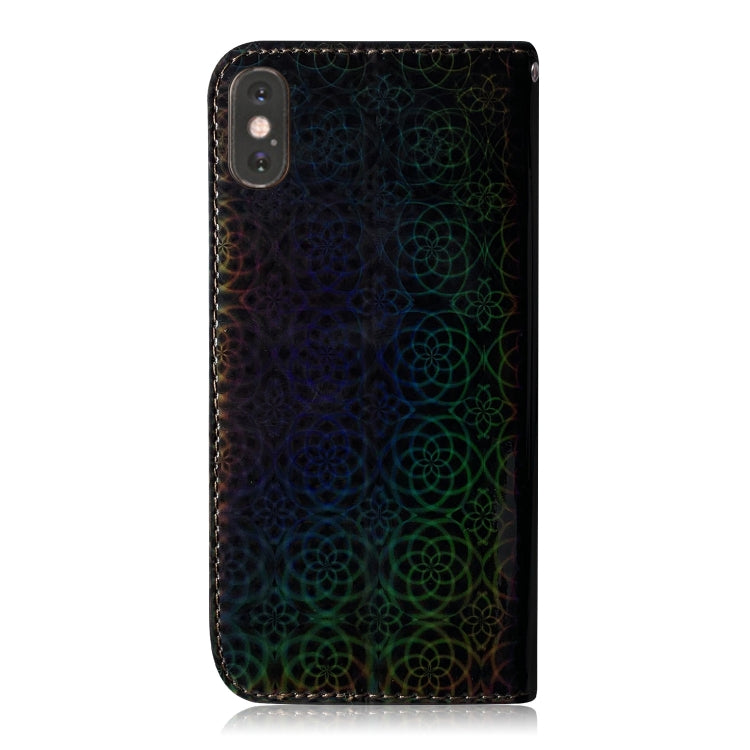 For iPhone XS Max Solid Color Colorful Magnetic Buckle Horizontal Flip PU Leather Case with Holder & Card Slots & Wallet & Lanyard
