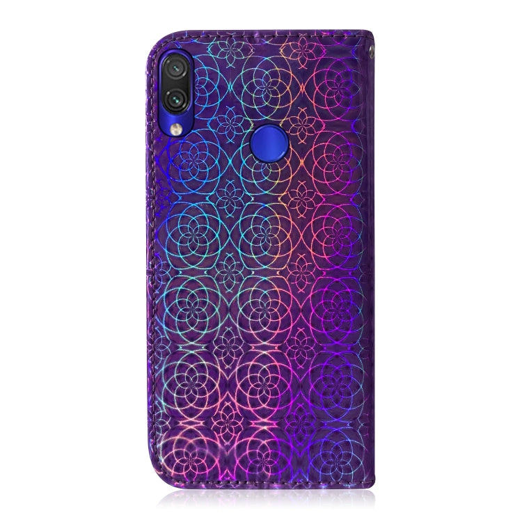 For Xiaomi Redmi Note 7 / 7S Solid Color Colorful Magnetic Buckle Horizontal Flip PU Leather Case with Holder & Card Slots & Wallet & Lanyard