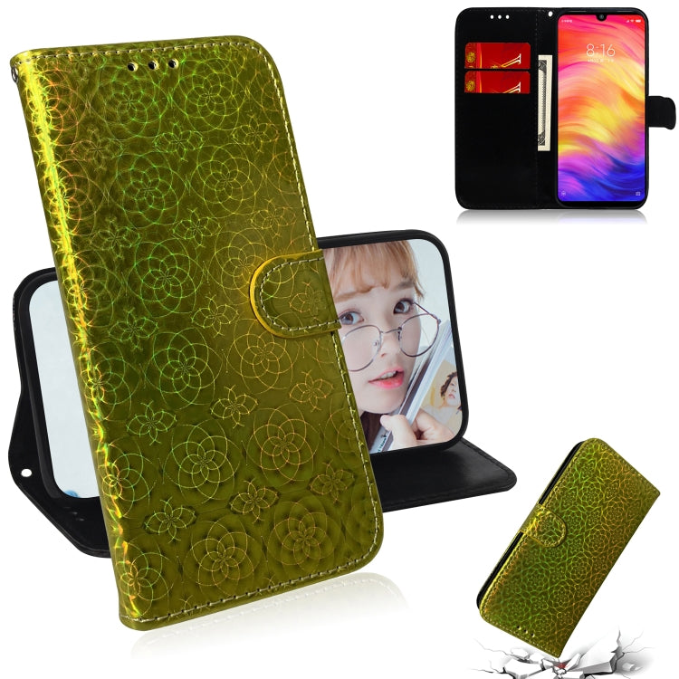 For Xiaomi Redmi Note 7 / 7S Solid Color Colorful Magnetic Buckle Horizontal Flip PU Leather Case with Holder & Card Slots & Wallet & Lanyard