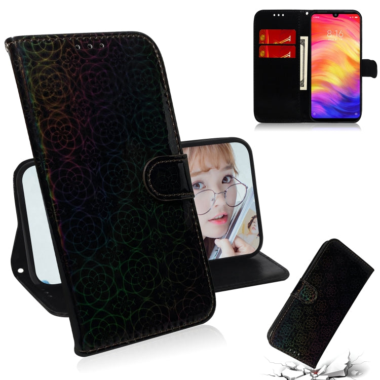 For Xiaomi Redmi Note 7 / 7S Solid Color Colorful Magnetic Buckle Horizontal Flip PU Leather Case with Holder & Card Slots & Wallet & Lanyard