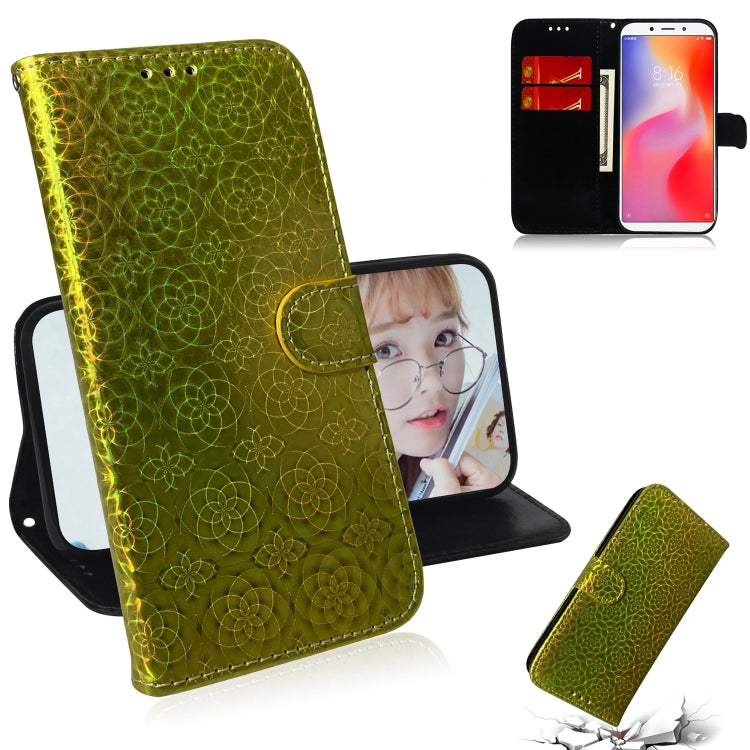 For Xiaomi Redmi 6 / 6A Solid Color Colorful Magnetic Buckle Horizontal Flip PU Leather Case with Holder & Card Slots & Wallet & Lanyard