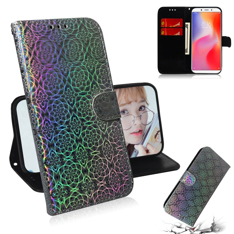 For Xiaomi Redmi 6 / 6A Solid Color Colorful Magnetic Buckle Horizontal Flip PU Leather Case with Holder & Card Slots & Wallet & Lanyard