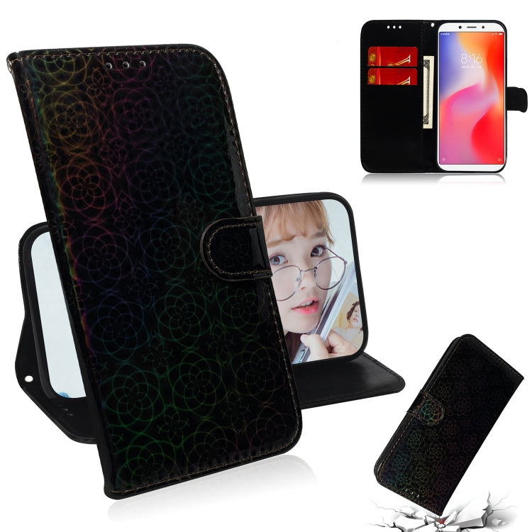 For Xiaomi Redmi 6 / 6A Solid Color Colorful Magnetic Buckle Horizontal Flip PU Leather Case with Holder & Card Slots & Wallet & Lanyard