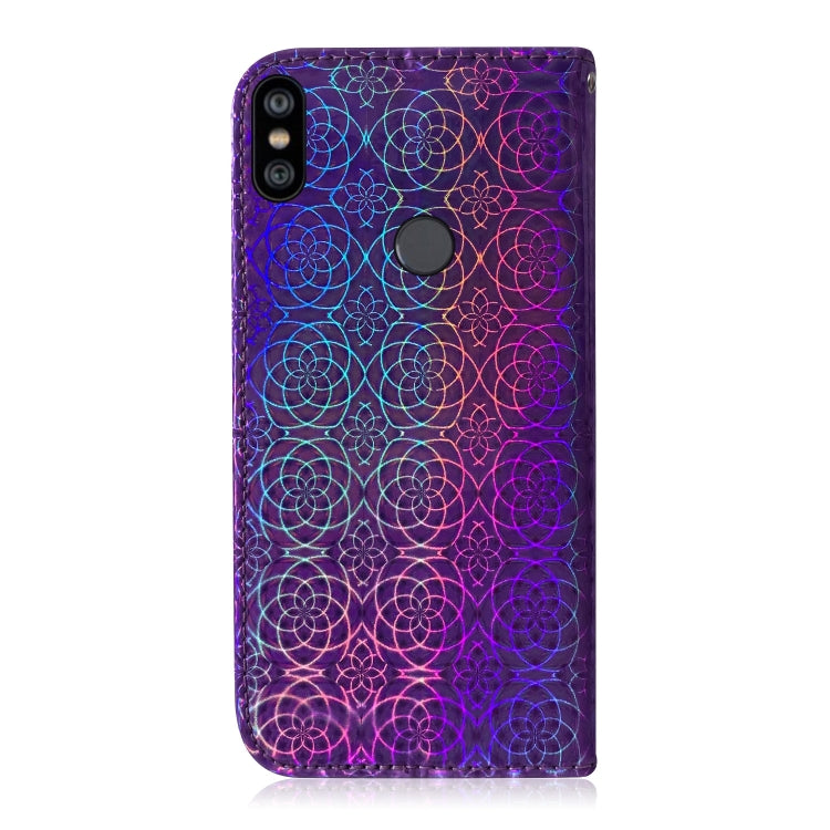 For Xiaomi Redmi Note 6 / 6 Pro Solid Color Colorful Magnetic Buckle Horizontal Flip PU Leather Case with Holder & Card Slots & Wallet & Lanyard