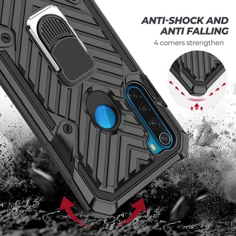 For Xiaomi Redmi Note 8 Cool Armor PC + TPU Shockproof Case with 360 Degree Rotation Ring Holder