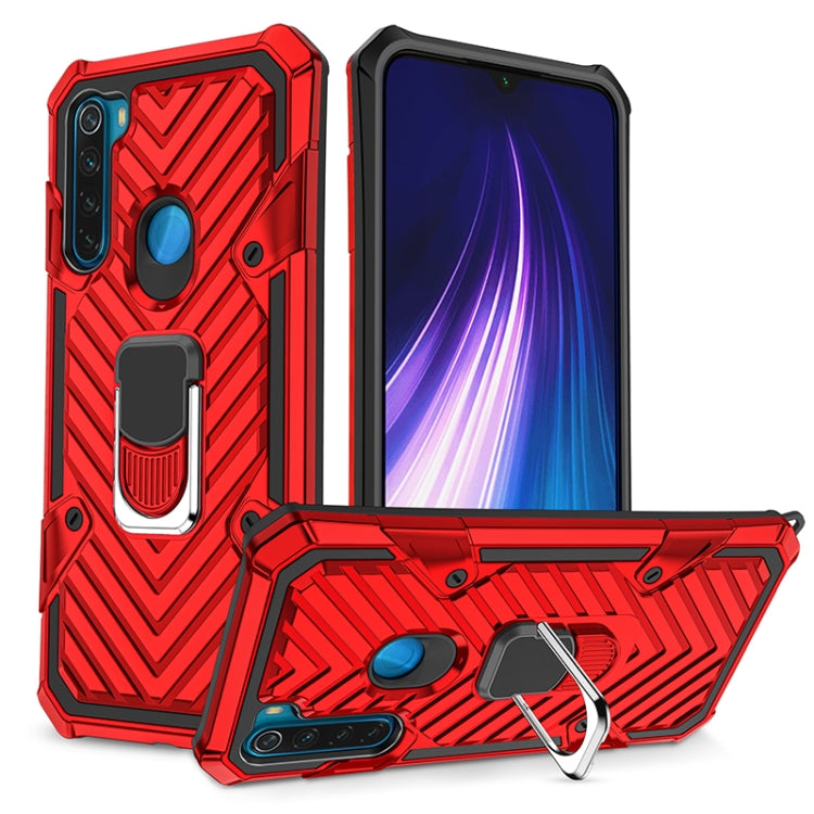 For Xiaomi Redmi Note 8 Cool Armor PC + TPU Shockproof Case with 360 Degree Rotation Ring Holder