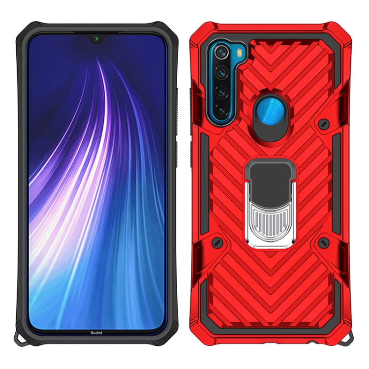 For Xiaomi Redmi Note 8 Cool Armor PC + TPU Shockproof Case with 360 Degree Rotation Ring Holder