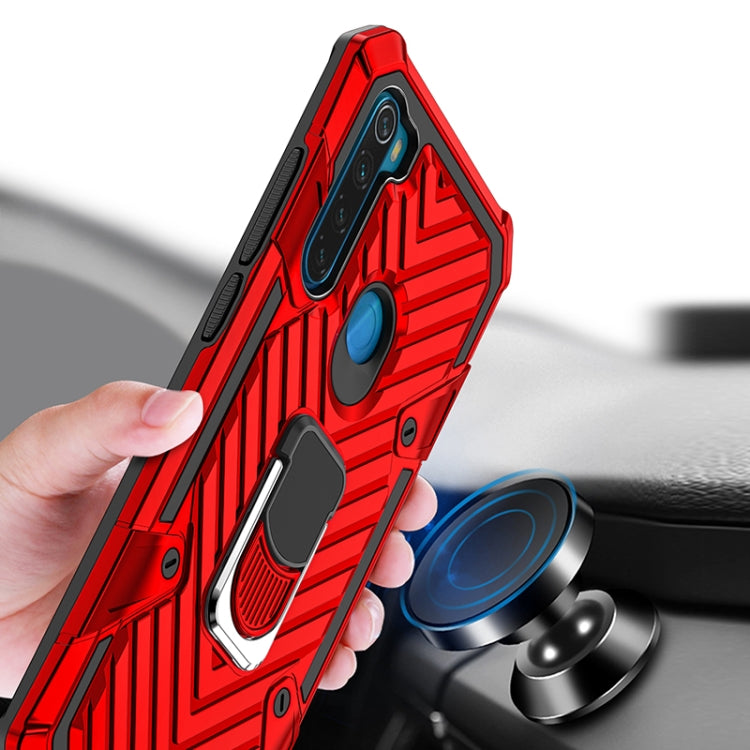 For Xiaomi Redmi Note 8 Cool Armor PC + TPU Shockproof Case with 360 Degree Rotation Ring Holder