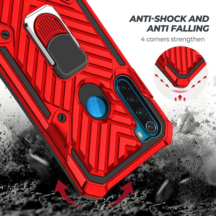 For Xiaomi Redmi Note 8 Cool Armor PC + TPU Shockproof Case with 360 Degree Rotation Ring Holder