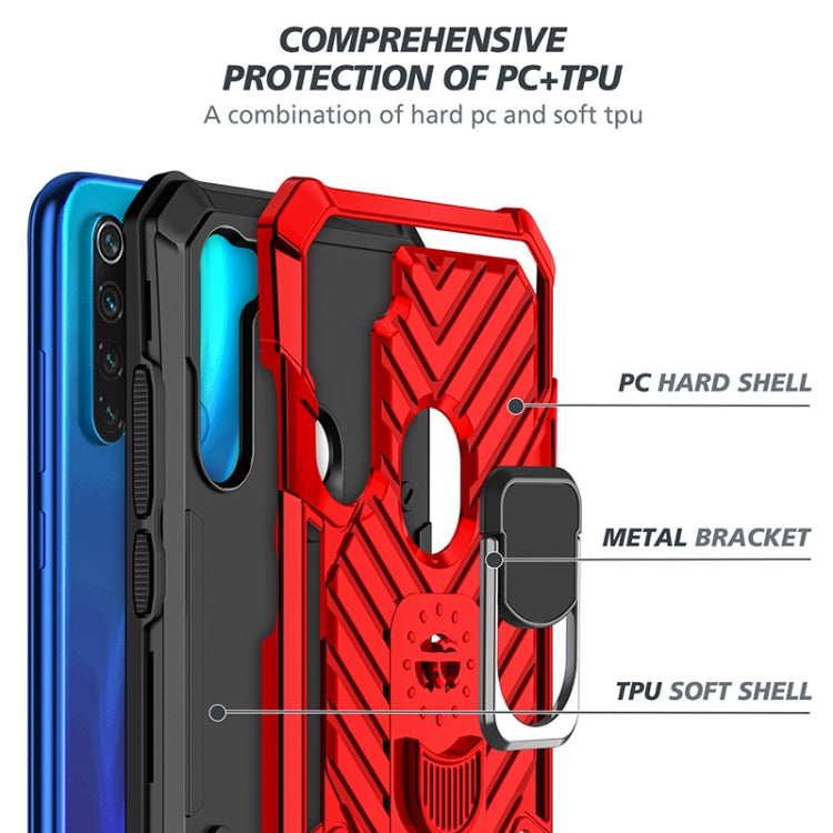 For Xiaomi Redmi Note 8 Cool Armor PC + TPU Shockproof Case with 360 Degree Rotation Ring Holder