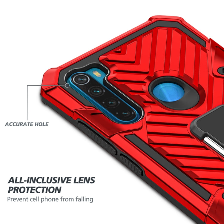 For Xiaomi Redmi Note 8 Cool Armor PC + TPU Shockproof Case with 360 Degree Rotation Ring Holder