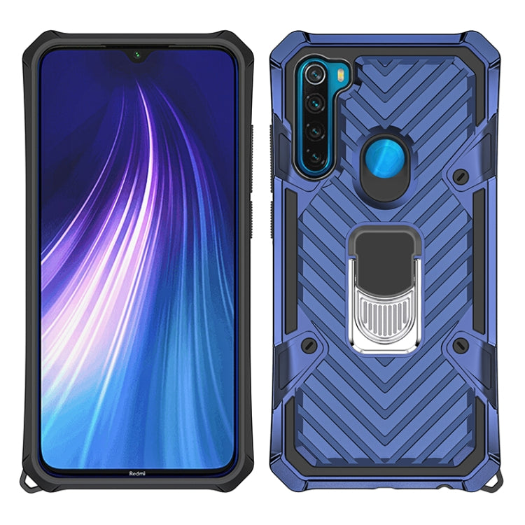 For Xiaomi Redmi Note 8 Cool Armor PC + TPU Shockproof Case with 360 Degree Rotation Ring Holder