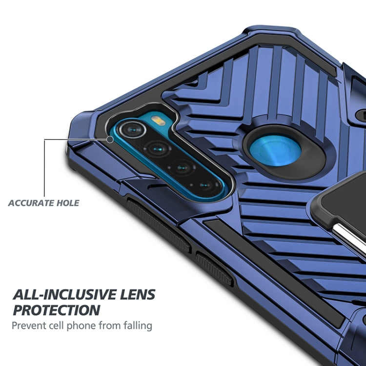 For Xiaomi Redmi Note 8 Cool Armor PC + TPU Shockproof Case with 360 Degree Rotation Ring Holder