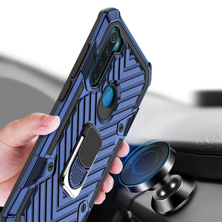 For Xiaomi Redmi Note 8 Cool Armor PC + TPU Shockproof Case with 360 Degree Rotation Ring Holder