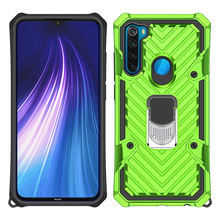 For Xiaomi Redmi Note 8 Cool Armor PC + TPU Shockproof Case with 360 Degree Rotation Ring Holder