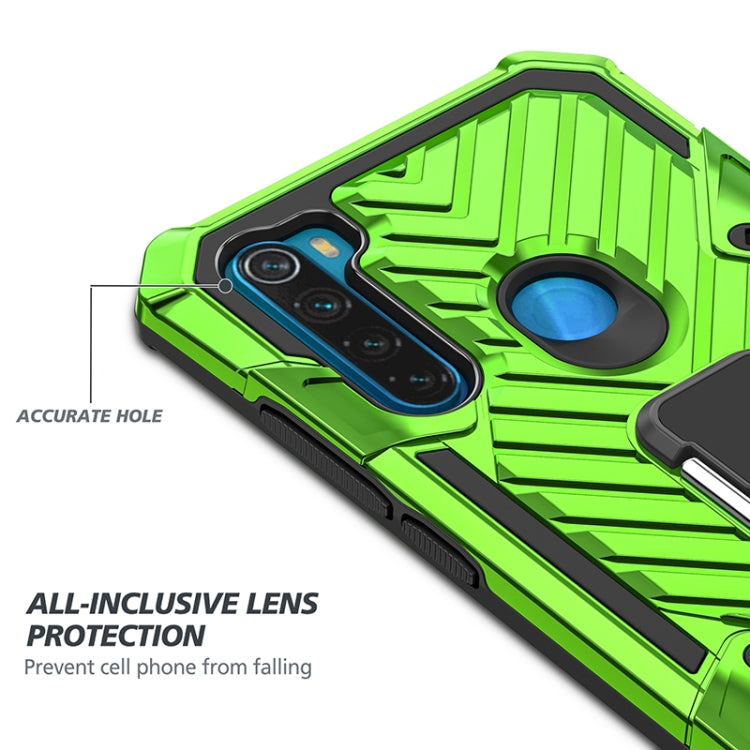 For Xiaomi Redmi Note 8 Cool Armor PC + TPU Shockproof Case with 360 Degree Rotation Ring Holder