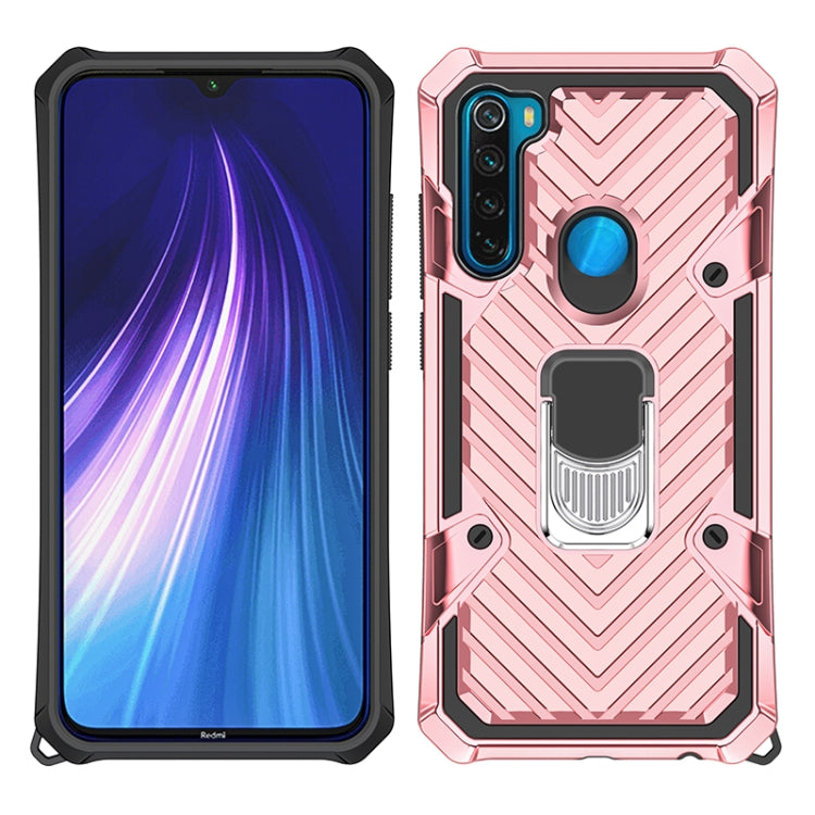 For Xiaomi Redmi Note 8 Cool Armor PC + TPU Shockproof Case with 360 Degree Rotation Ring Holder