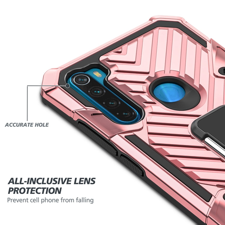 For Xiaomi Redmi Note 8 Cool Armor PC + TPU Shockproof Case with 360 Degree Rotation Ring Holder