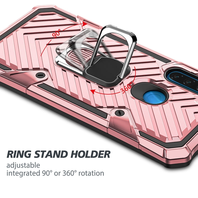 For Xiaomi Redmi Note 8 Cool Armor PC + TPU Shockproof Case with 360 Degree Rotation Ring Holder