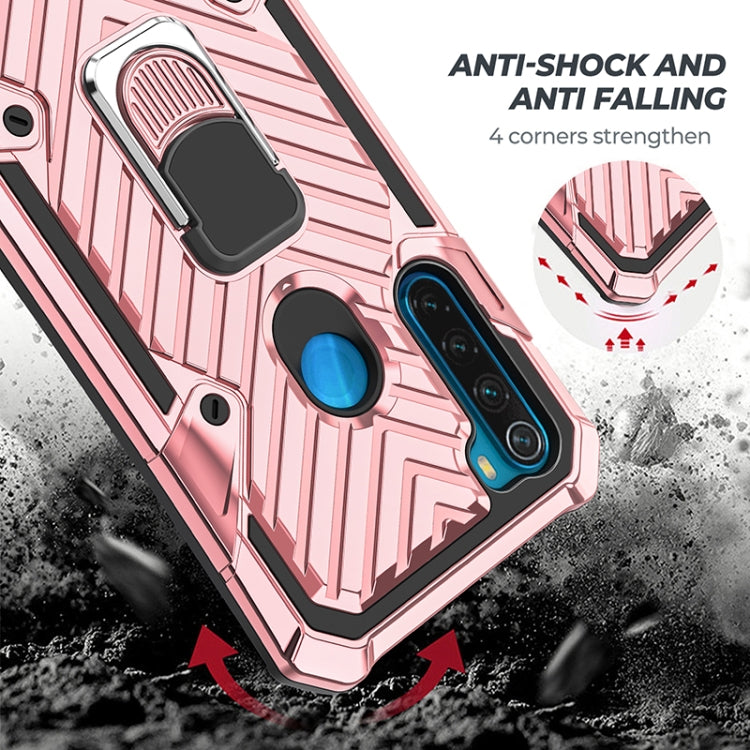 For Xiaomi Redmi Note 8 Cool Armor PC + TPU Shockproof Case with 360 Degree Rotation Ring Holder