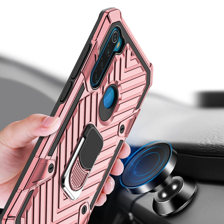 For Xiaomi Redmi Note 8 Cool Armor PC + TPU Shockproof Case with 360 Degree Rotation Ring Holder