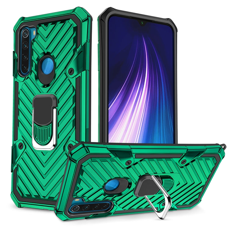 For Xiaomi Redmi Note 8 Cool Armor PC + TPU Shockproof Case with 360 Degree Rotation Ring Holder