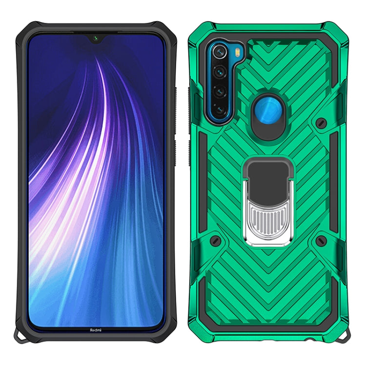 For Xiaomi Redmi Note 8 Cool Armor PC + TPU Shockproof Case with 360 Degree Rotation Ring Holder