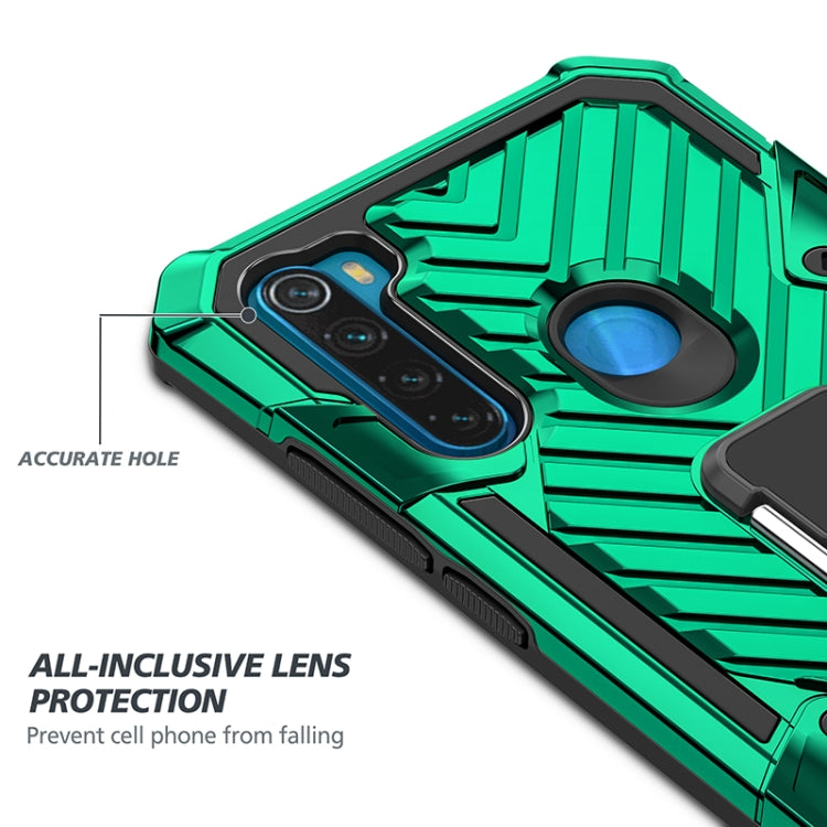 For Xiaomi Redmi Note 8 Cool Armor PC + TPU Shockproof Case with 360 Degree Rotation Ring Holder