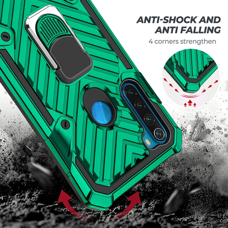 For Xiaomi Redmi Note 8 Cool Armor PC + TPU Shockproof Case with 360 Degree Rotation Ring Holder