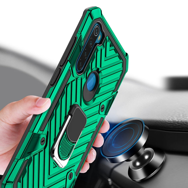 For Xiaomi Redmi Note 8 Cool Armor PC + TPU Shockproof Case with 360 Degree Rotation Ring Holder