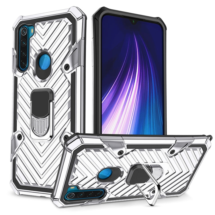 For Xiaomi Redmi Note 8 Cool Armor PC + TPU Shockproof Case with 360 Degree Rotation Ring Holder