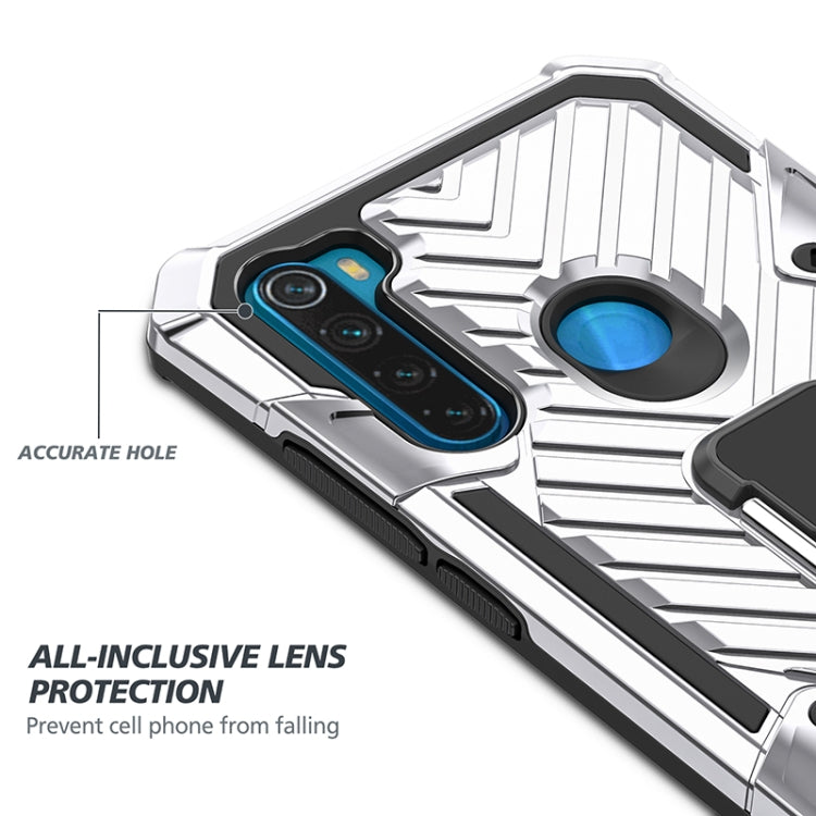 For Xiaomi Redmi Note 8 Cool Armor PC + TPU Shockproof Case with 360 Degree Rotation Ring Holder