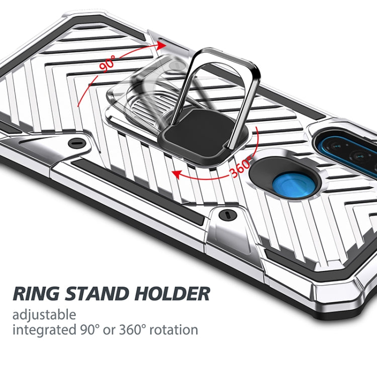 For Xiaomi Redmi Note 8 Cool Armor PC + TPU Shockproof Case with 360 Degree Rotation Ring Holder