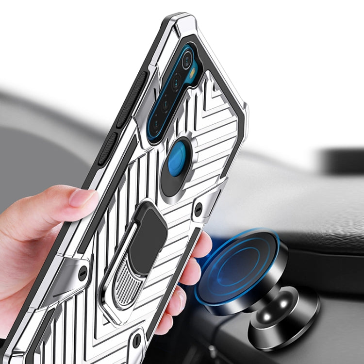 For Xiaomi Redmi Note 8 Cool Armor PC + TPU Shockproof Case with 360 Degree Rotation Ring Holder