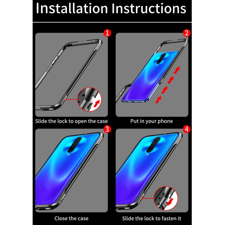 For Xiaomi Redmi K30 Shockproof Ultra-thin Metal Protective Frame
