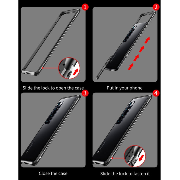 For Xiaomi Mi 10 Ultra Shockproof Ultra-thin Metal Protective Frame