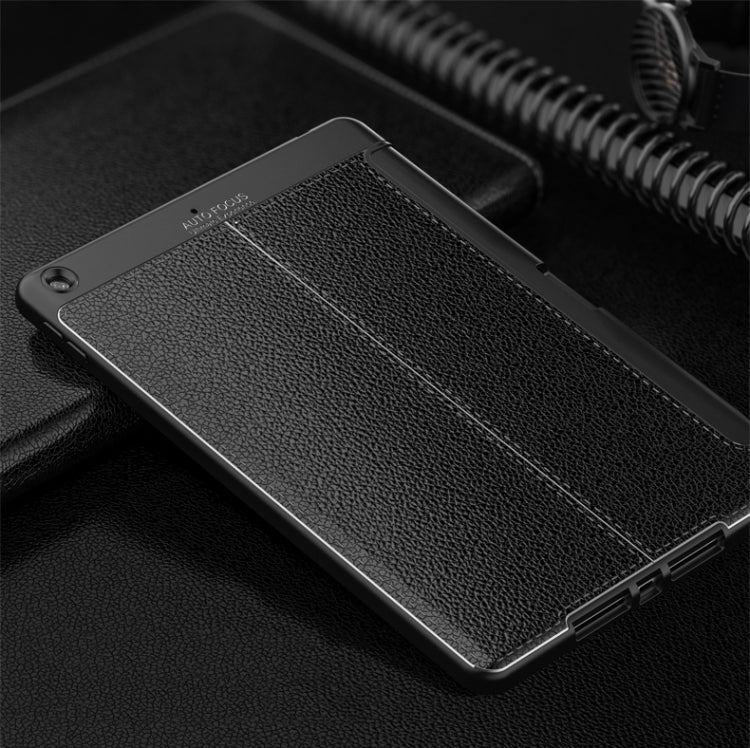 Lychee Peel Texture Horizontal Deformation Flip TPU Leather Case with Three-folding Holder & Sleep / Wake-up Function For iPad Air (2019)