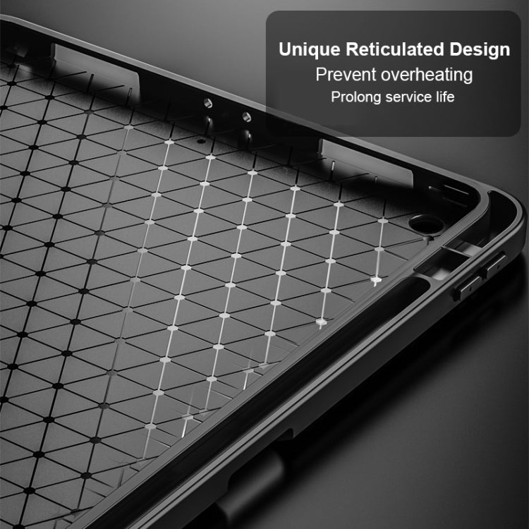 Lychee Peel Texture Horizontal Deformation Flip TPU Leather Case with Three-folding Holder & Sleep / Wake-up Function For iPad Air (2019)