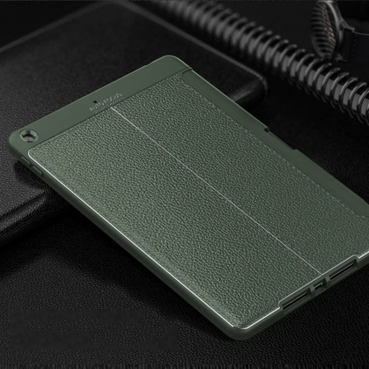 Lychee Peel Texture Horizontal Deformation Flip TPU Leather Case with Three-folding Holder & Sleep / Wake-up Function For iPad Air (2019)