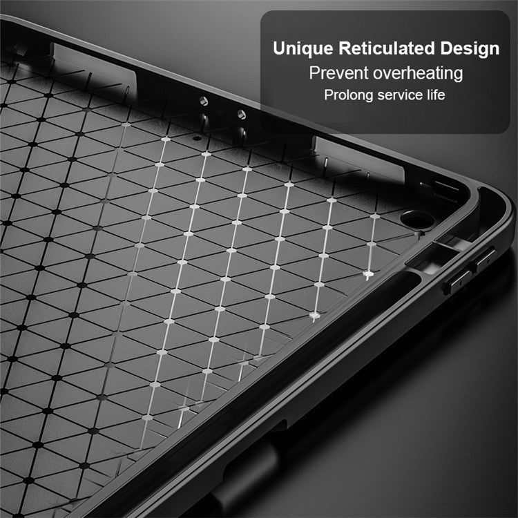 Lychee Peel Texture Horizontal Deformation Flip TPU Leather Case with Three-folding Holder & Sleep / Wake-up Function For iPad 10.2 2021 / 2020 / 2019 (2020)