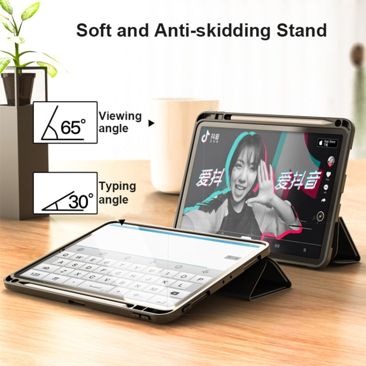 3-Fold Lychee Texture Leather Smart Tablet Case For iPad Air 2022 / 2020 10.9 inch