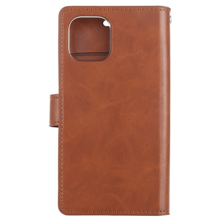 For iPhone 11 Pro Max MERCURY GOOSPERY MANSOOR 9 Card Slots Flip Leather Case