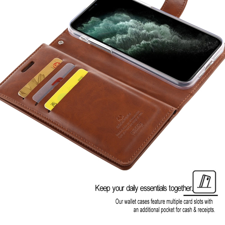For iPhone 11 Pro Max MERCURY GOOSPERY MANSOOR 9 Card Slots Flip Leather Case