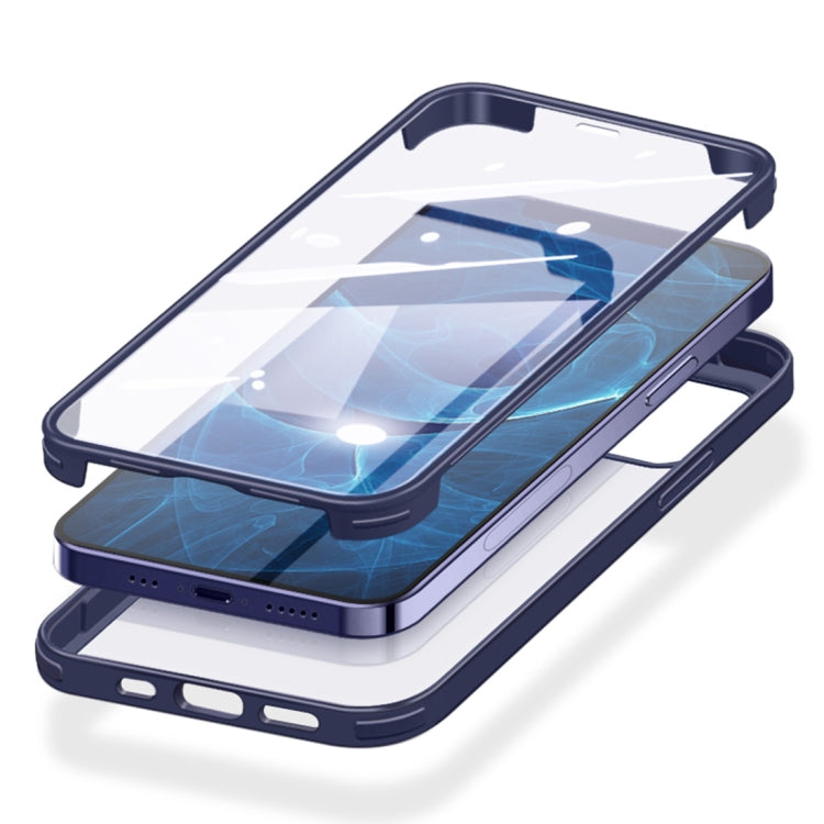 For iPhone 12 mini Double-sided Plastic Glass Protective Case