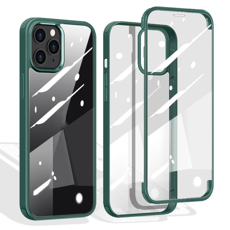 For iPhone 12 mini Double-sided Plastic Glass Protective Case