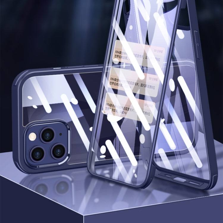 For iPhone 12 mini Double-sided Plastic Glass Protective Case